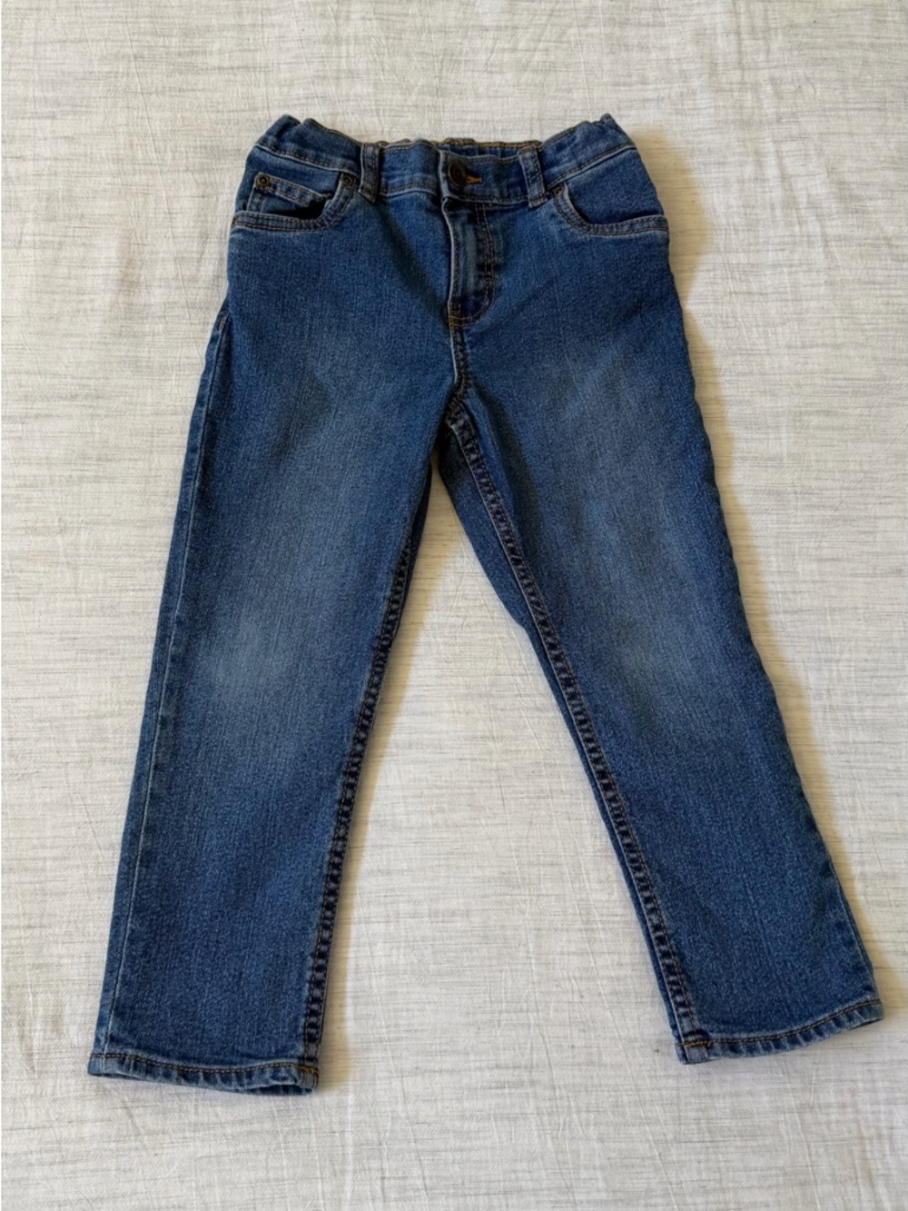 Carter's Blue Denim Straight Leg Jeans Adjustable Waistband